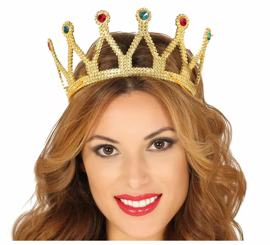 Translation missing: es.Corona de Reina Oro y Piedras