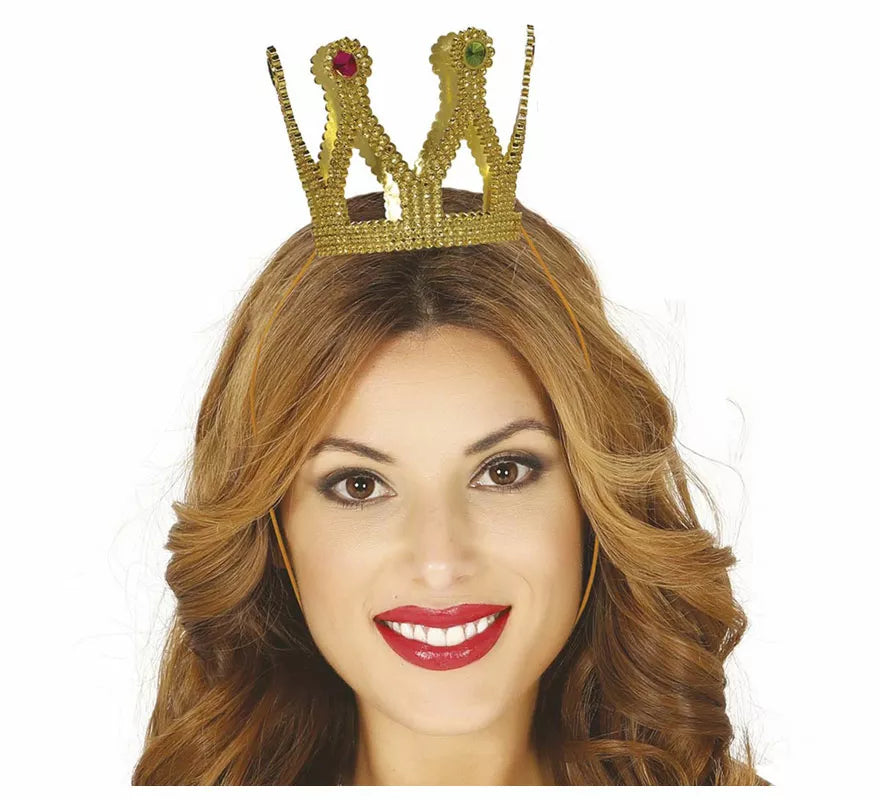Translation missing: es.Corona de Reina Oro y Piedras