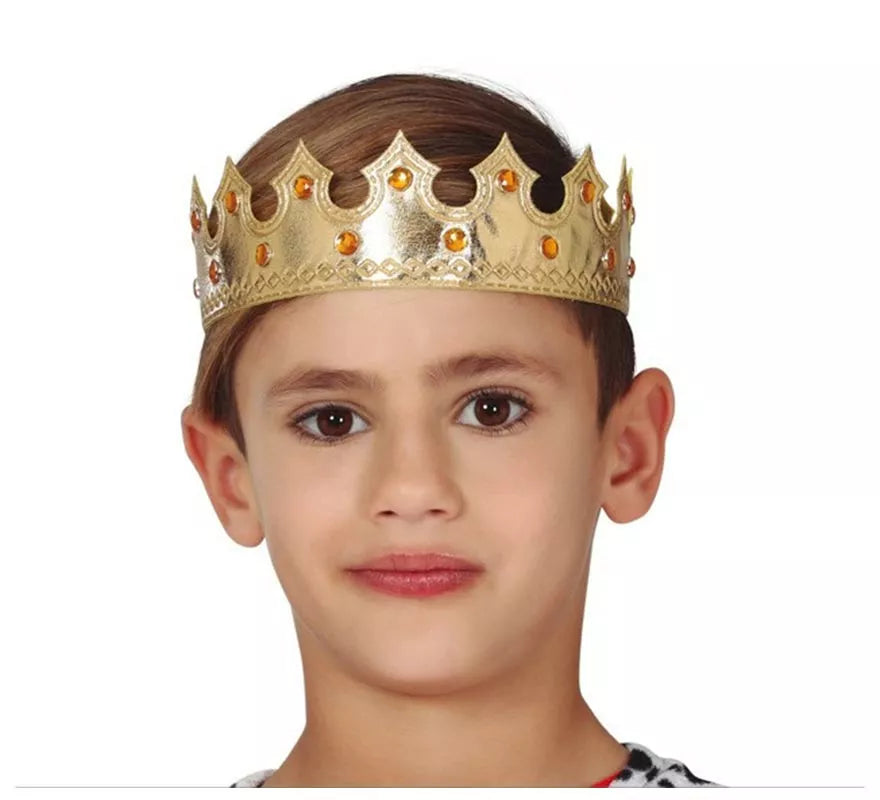 Translation missing: es.Corona de Rey Dorada Infantil