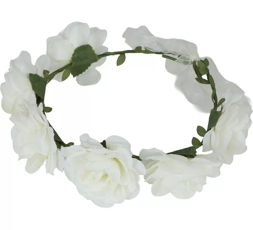 Translation missing: es.Corona de Rosas blancas