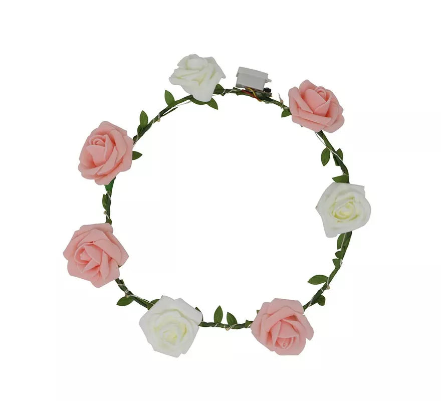 Translation missing: es.Corona de Rosas con Luz