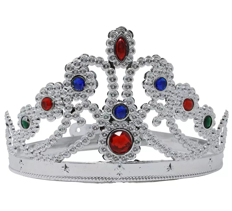 Translation missing: es.Corona o Diadema de Reina de color plata ajustable