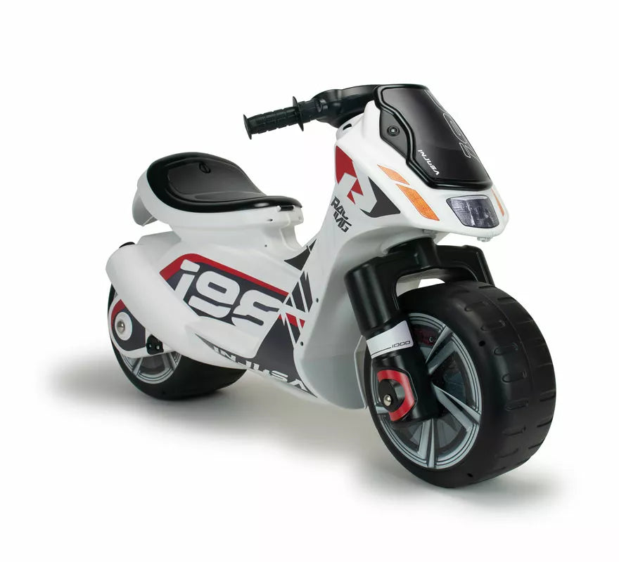 Correpasillos Moto Dragón blanco