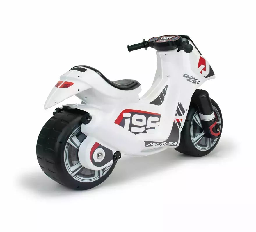 Correpasillos Moto Dragón blanco