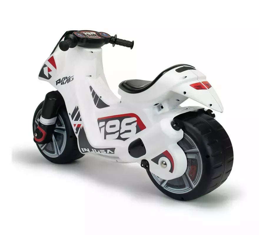 Correpasillos Moto Dragón blanco