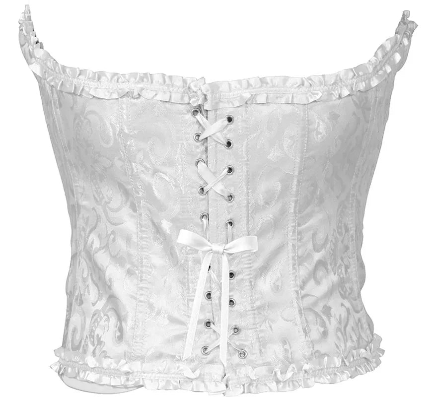 Corset blanco con Lazo para mujer