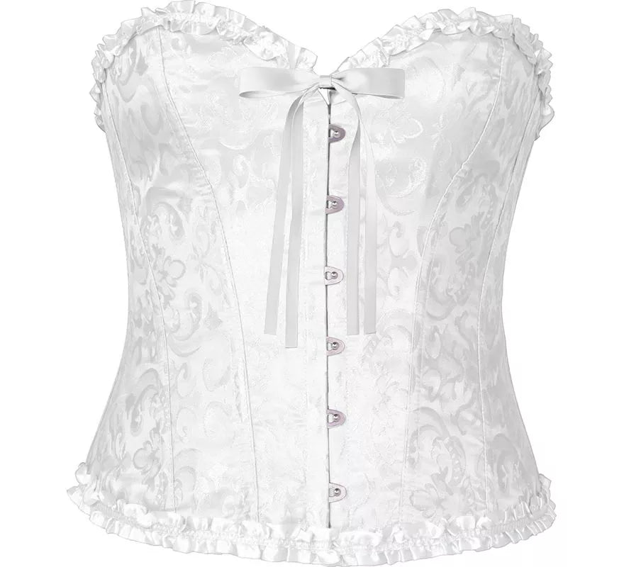 Corset blanco con Lazo para mujer
