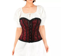 Corset de Encaje rojo para mujer