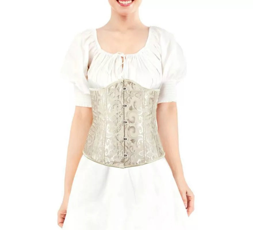 Translation missing: es.Corset Jacquard Beige para mujer