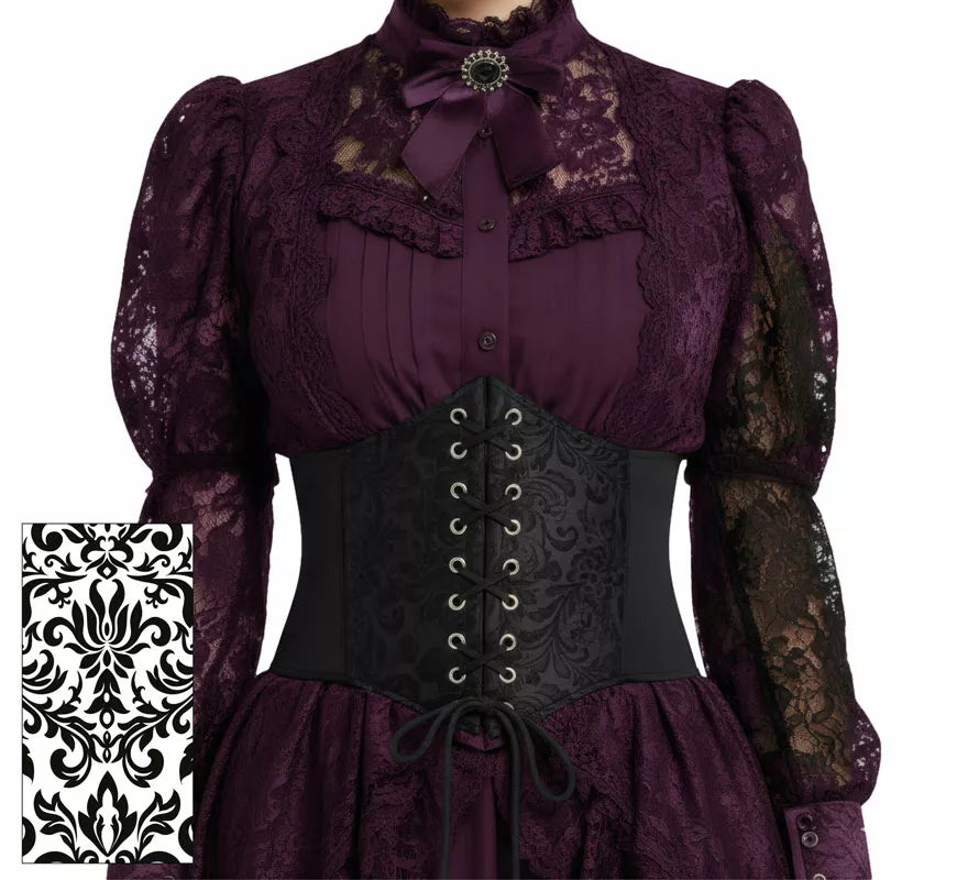 Translation missing: es.Corset negro Brillante para mujer