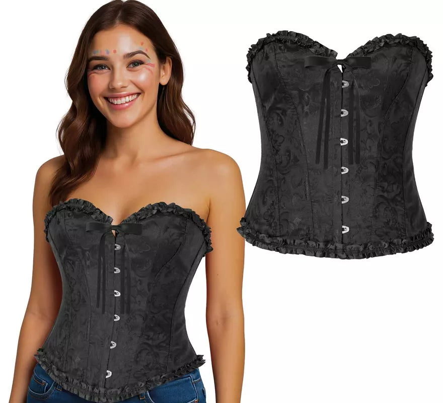 Translation missing: es.Corset negro con Lazo para mujer