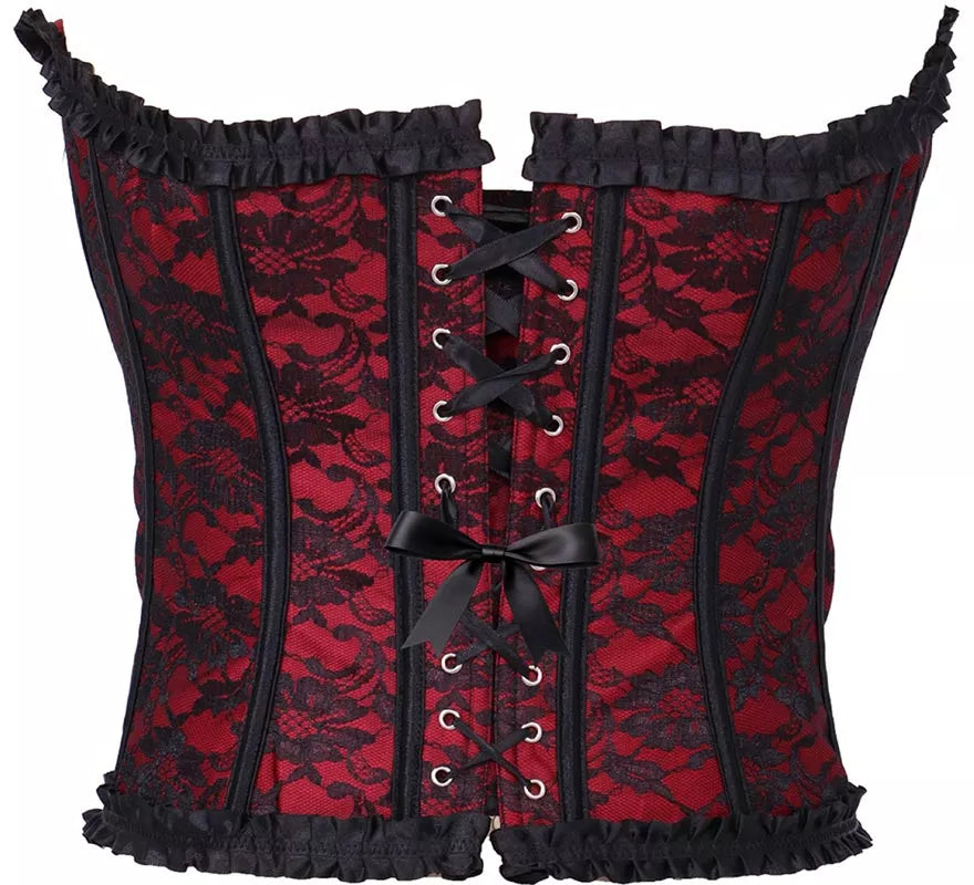 Translation missing: es.Corset Pirata burdeos para mujer