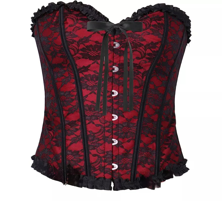 Translation missing: es.Corset Pirata burdeos para mujer