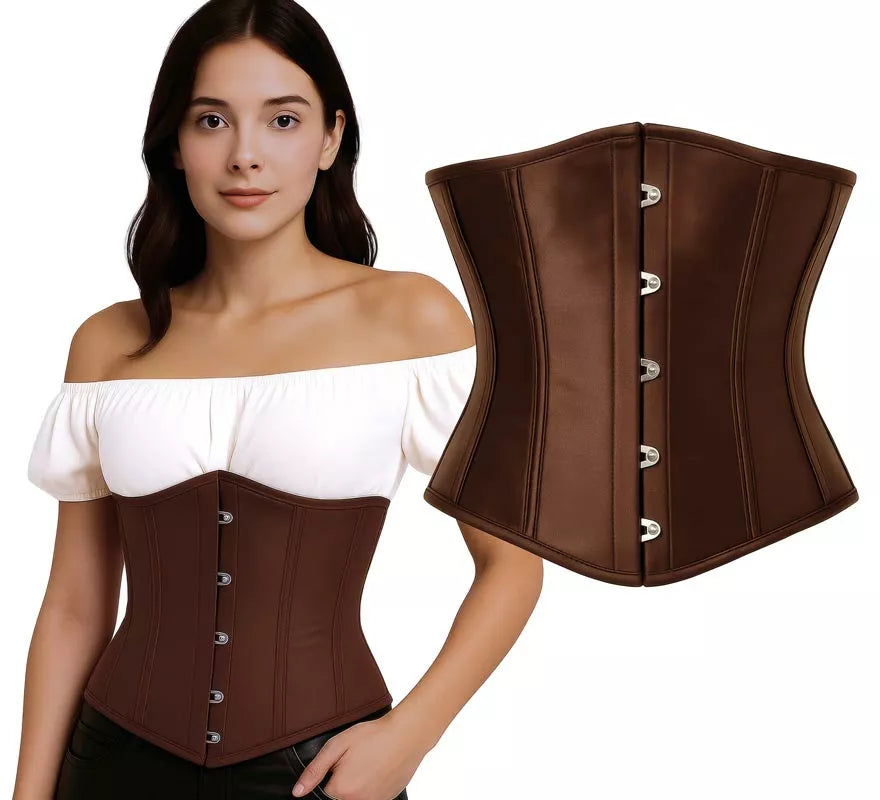 Translation missing: es.Corset Pirata marrón para mujer