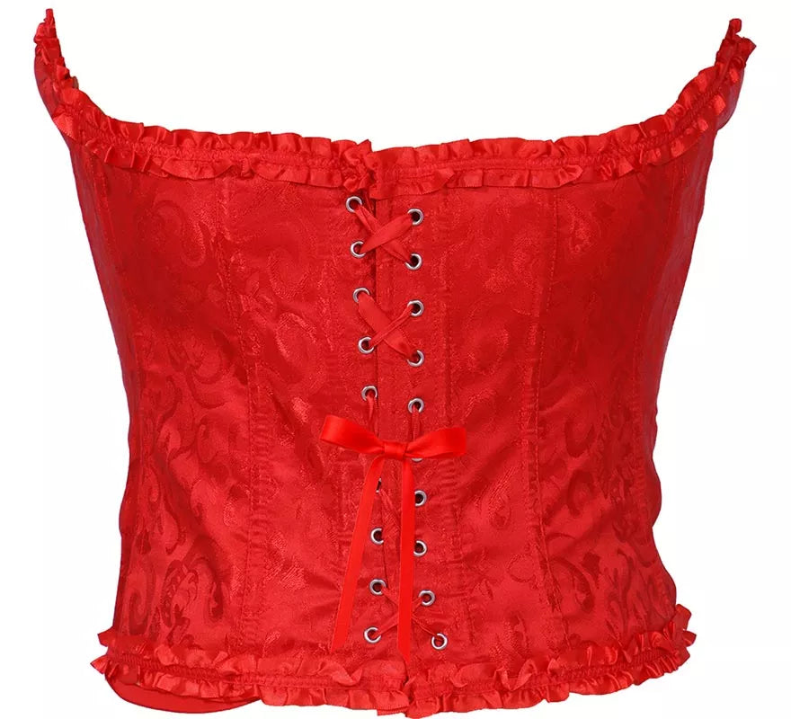 Translation missing: es.Corset rojo con Lazo para mujer