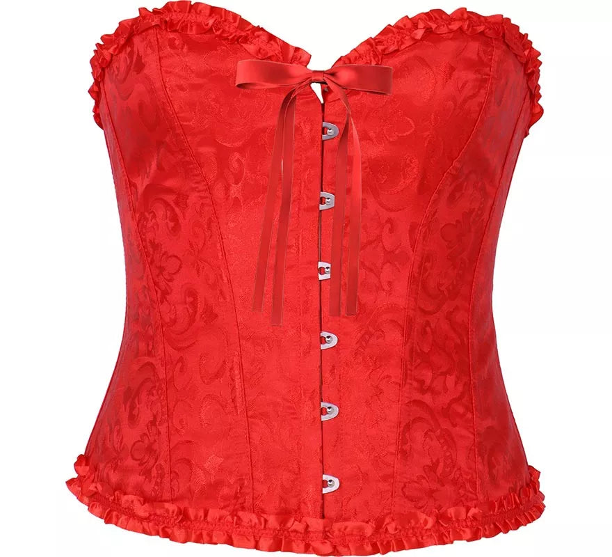 Translation missing: es.Corset rojo con Lazo para mujer