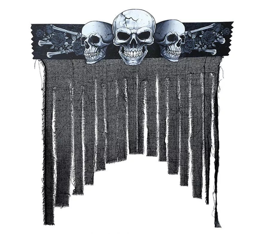 Translation missing: es.Cortina Calaveras Tenebrosas de 90x30 cm