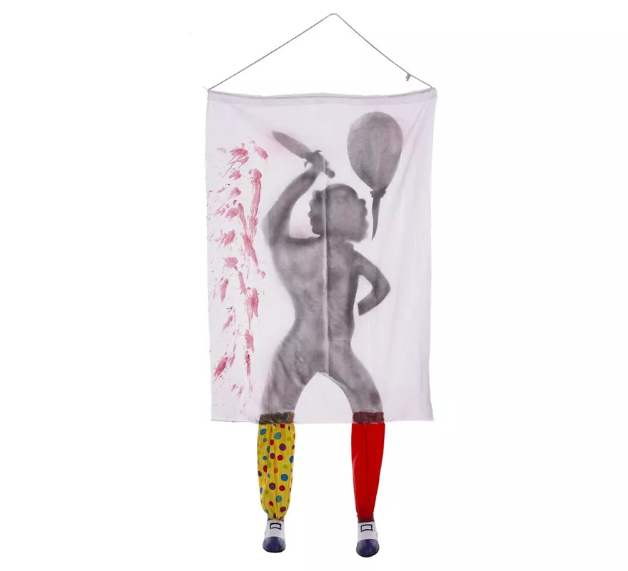 Translation missing: es.Cortina de Payaso Terrorífico de 100x28x185 cm