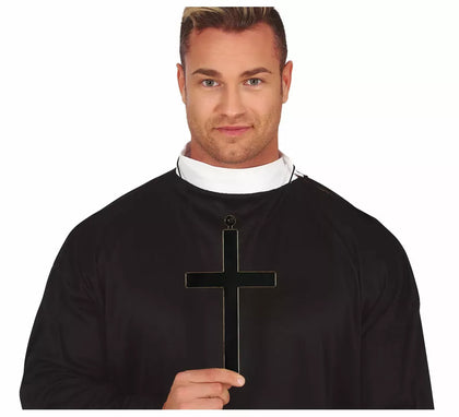 Cruz Negra de Sacerdote de 22 cm