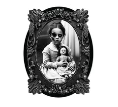 Cuadro Adhesivo de Niña de 30x23 cm