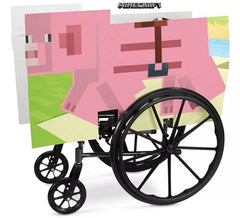 Cubierta Adaptable para Silla Ruedas de Cerdo Minecraft