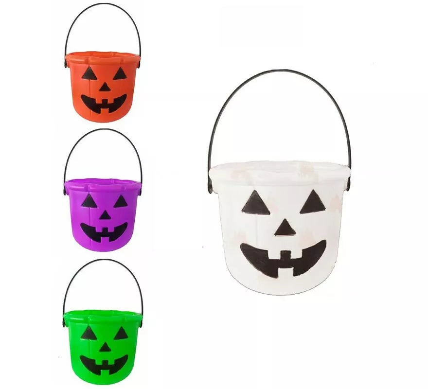 Translation missing: es.Cubo Calabaza Halloween de 20 cm en varios colores