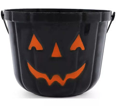 Cubo Calabaza negra de 19x15 cm