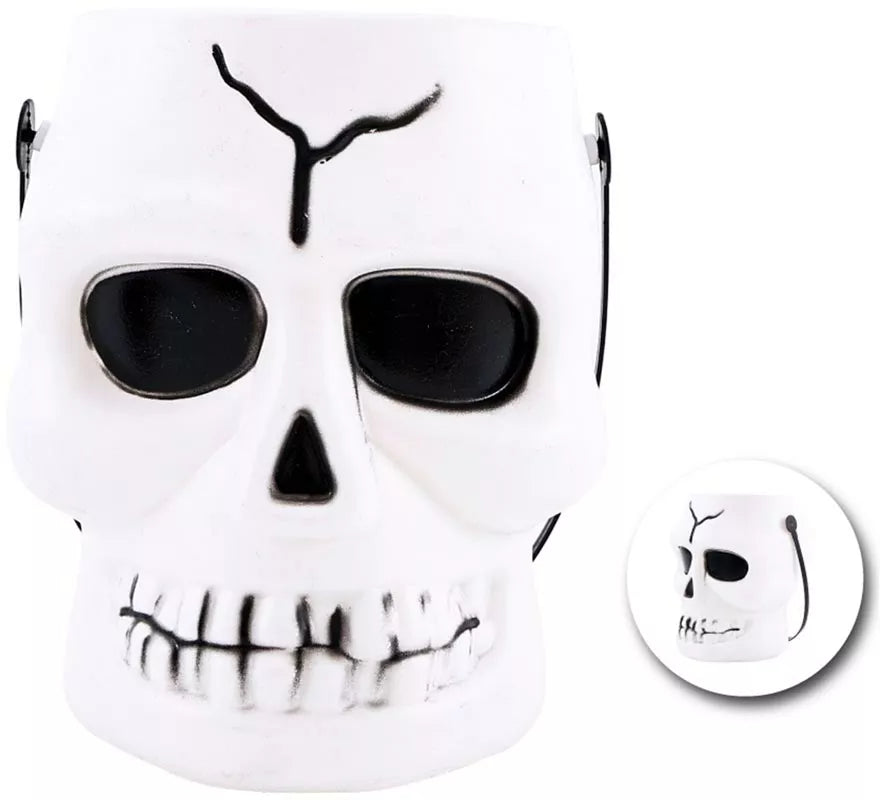 Translation missing: es.Cubo Calavera Blanca de 14x16x17 cm