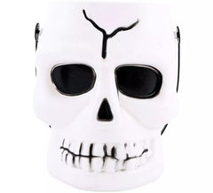 Cubo Calavera Blanca de 14x16x17 cm