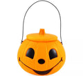 Cubo de Calabaza naranja con Tapa