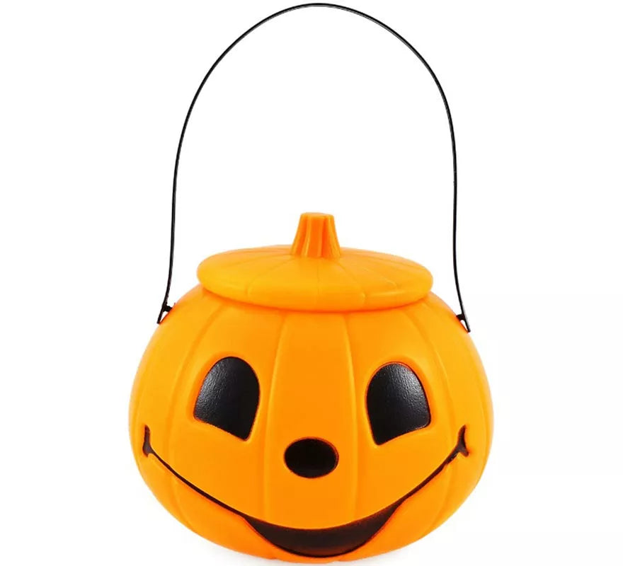 Translation missing: es.Cubo de Calabaza naranja con Tapa