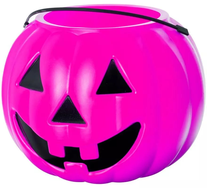 Translation missing: es.Cubo de Calabaza para caramelos Rosa 19x23x23 cm