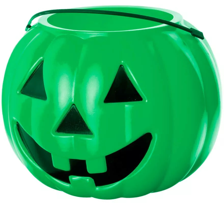 Translation missing: es.Cubo de Calabaza para caramelos verde 19x23x23 cm