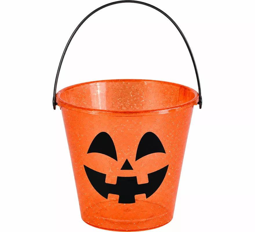 Translation missing: es.Cubo Glitter Calabaza de 16x17,5 cm
