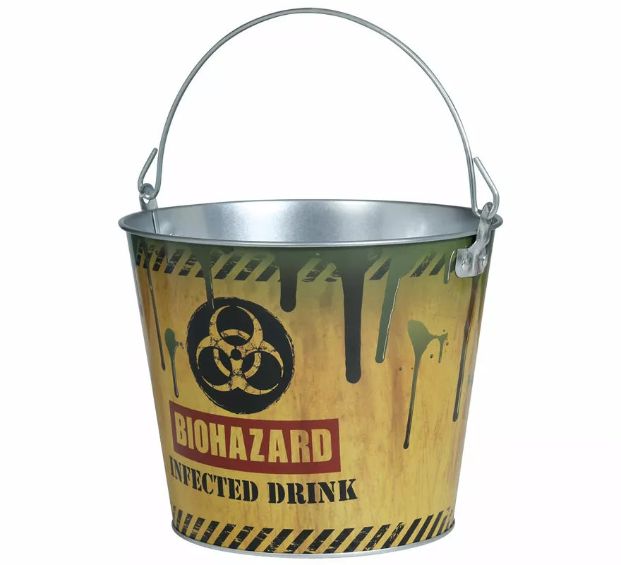 Translation missing: es.Cubo Metal Biozard amarillo de 19X23 cm