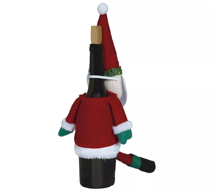 Cubre Botellas de Papá Noel sentado de 45 cm