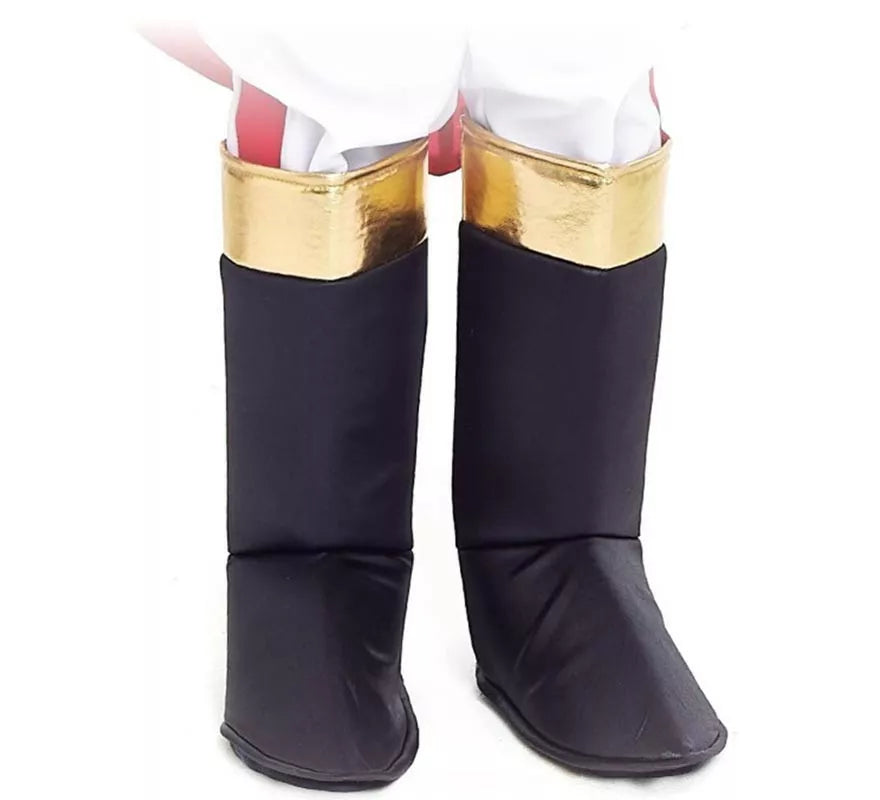 Translation missing: es.Cubrebotas negras con ribete dorado Infantil