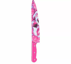 Cuchillo Calavera Rosa de 37 cm