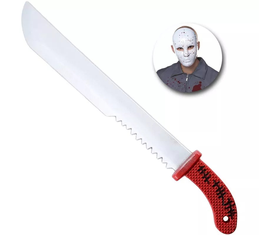 Translation missing: es.Cuchillo de Sierra con Mango rojo de 60x6.5 cm