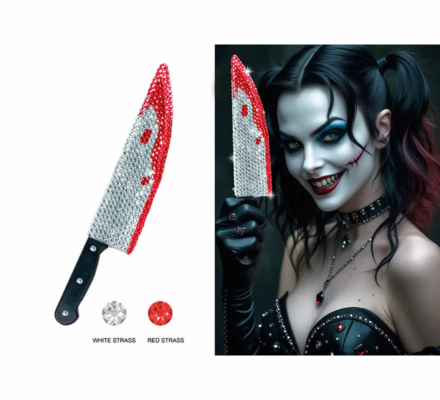 Translation missing: es.Cuchillo Ensangrentado con Brillantes de 38 cm