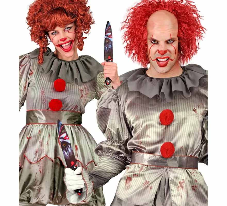 Translation missing: es.Cuchillo Payaso de Terror de 31 cm con diseño en ambas caras