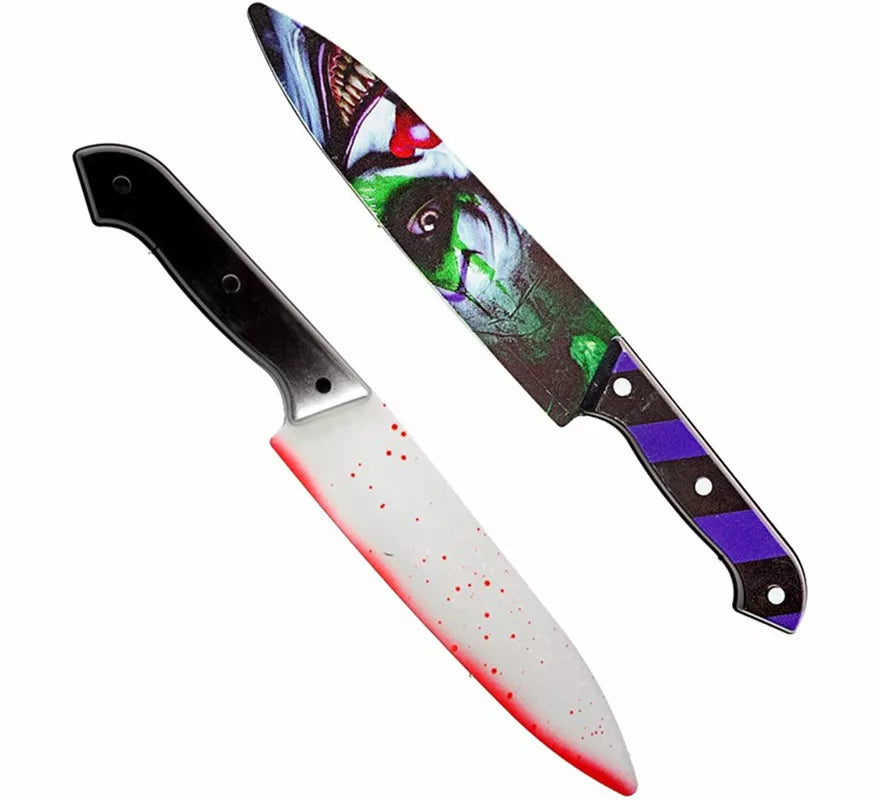 Translation missing: es.Cuchillo Payaso Risueño de 31 cm con diseño en ambas caras