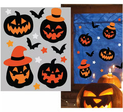 Decoración de Gel Calabazas 20x25 cm