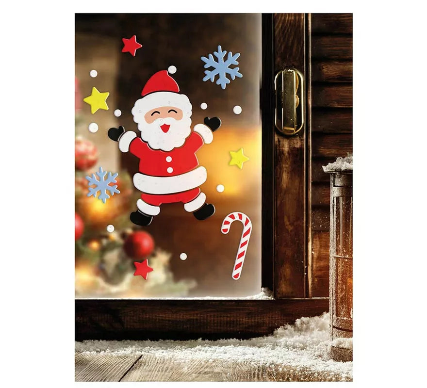 Translation missing: es.Decoración en Gel de Papá Noel de 20x25 cm