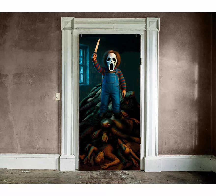 Translation missing: es.Decoración Puerta Muñeco Diabólico de 80x180 cm