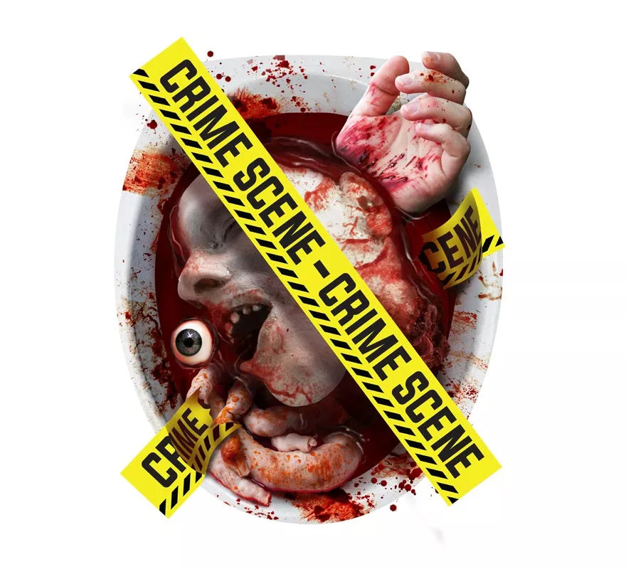 Translation missing: es.Decoración W.C. ''Crime Scene'' de 30x40 cm