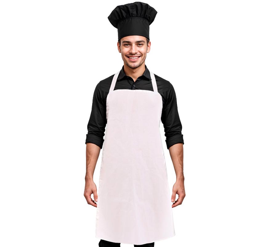 Translation missing: es.Delantal de Chef blanco clásico adulto