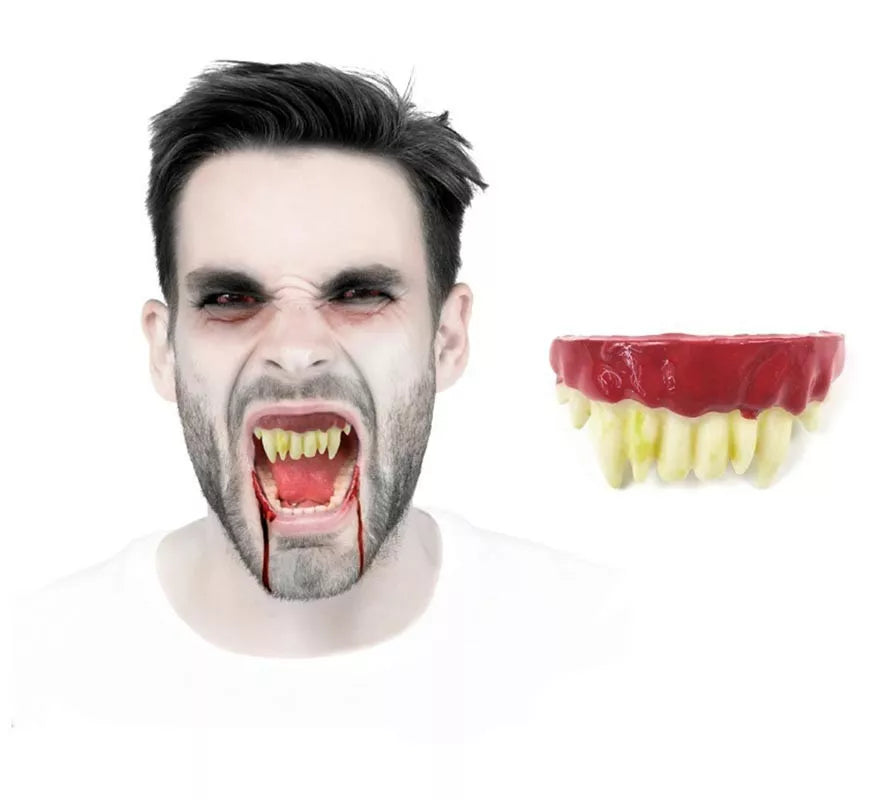 Translation missing: es.Dentadura de Vampiro blanca de Resina Fx