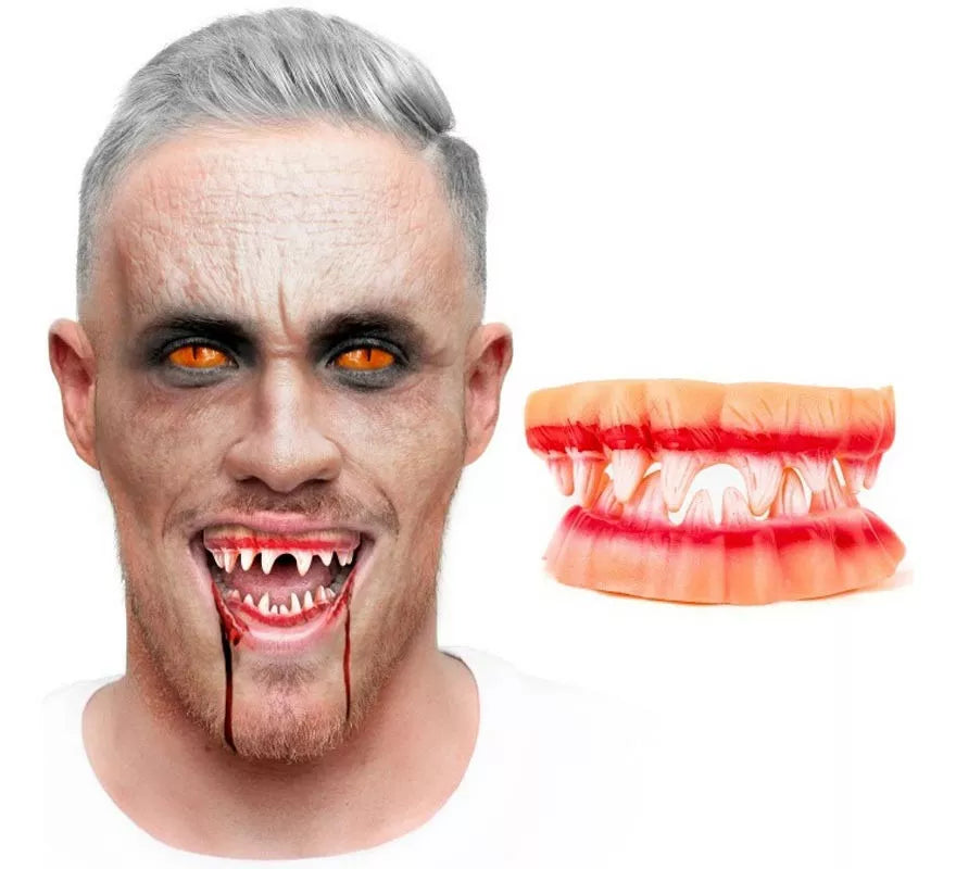 Translation missing: es.Dentadura Doble con Sangre para Vampiros o Zombies