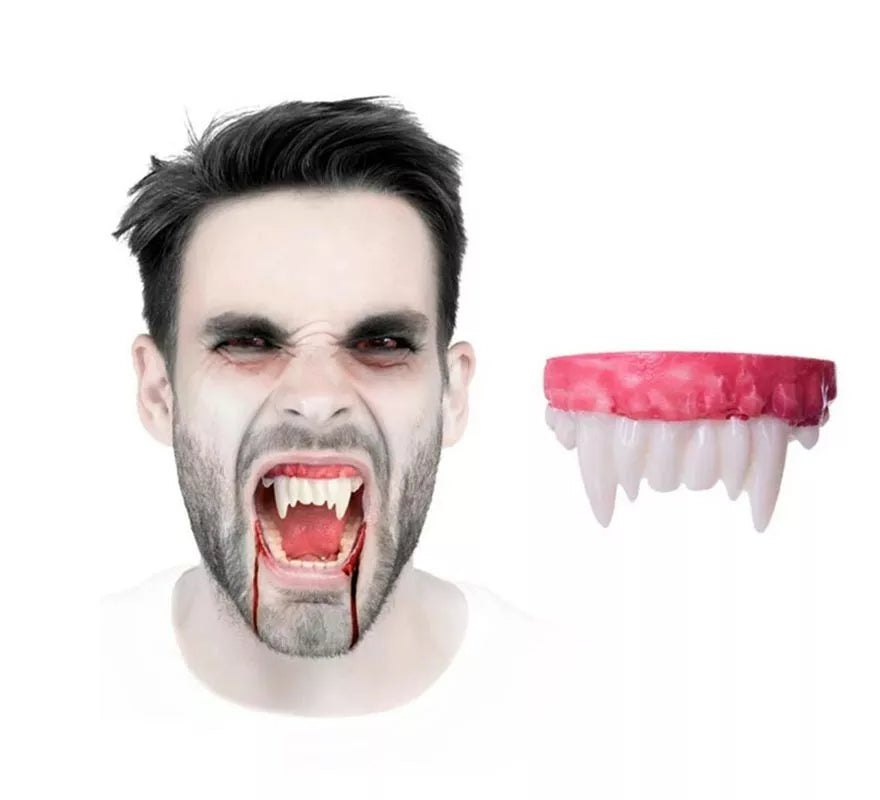 Translation missing: es.Dentadura Vampiro FX con colmillos cortos